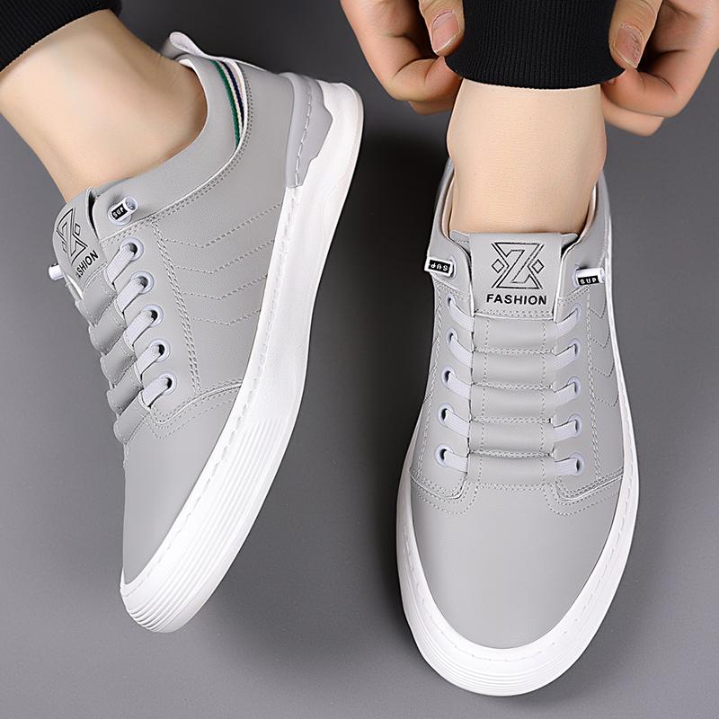 Luxury Leather Mens Casual Shoes New Comfort Business Formal Shoes Breathable Soft Running Sneakers Outdoor Sport Tennis Hombre