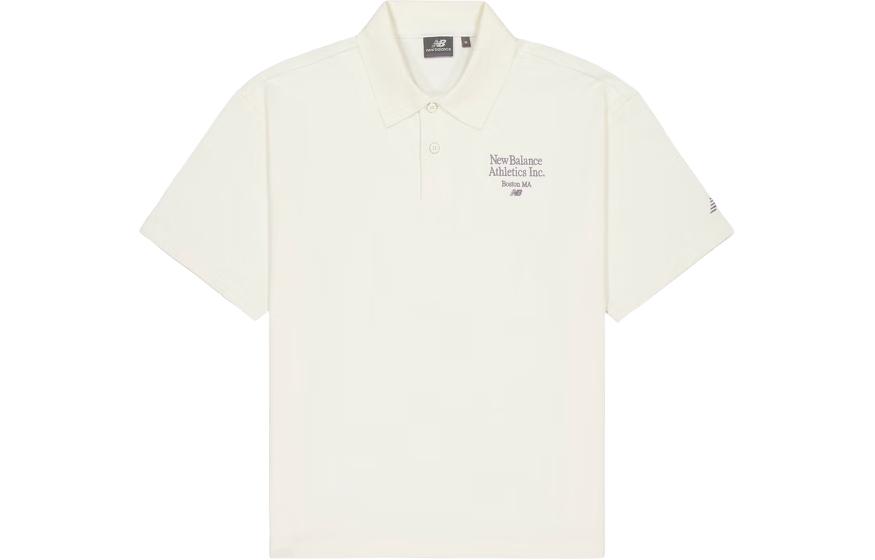 New Balance Polo Shirt Men s White NFE21021-IV XXL