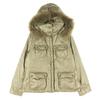 LOUNIE Long Sleeve Down Coat 38 Beige Short Length Women Used