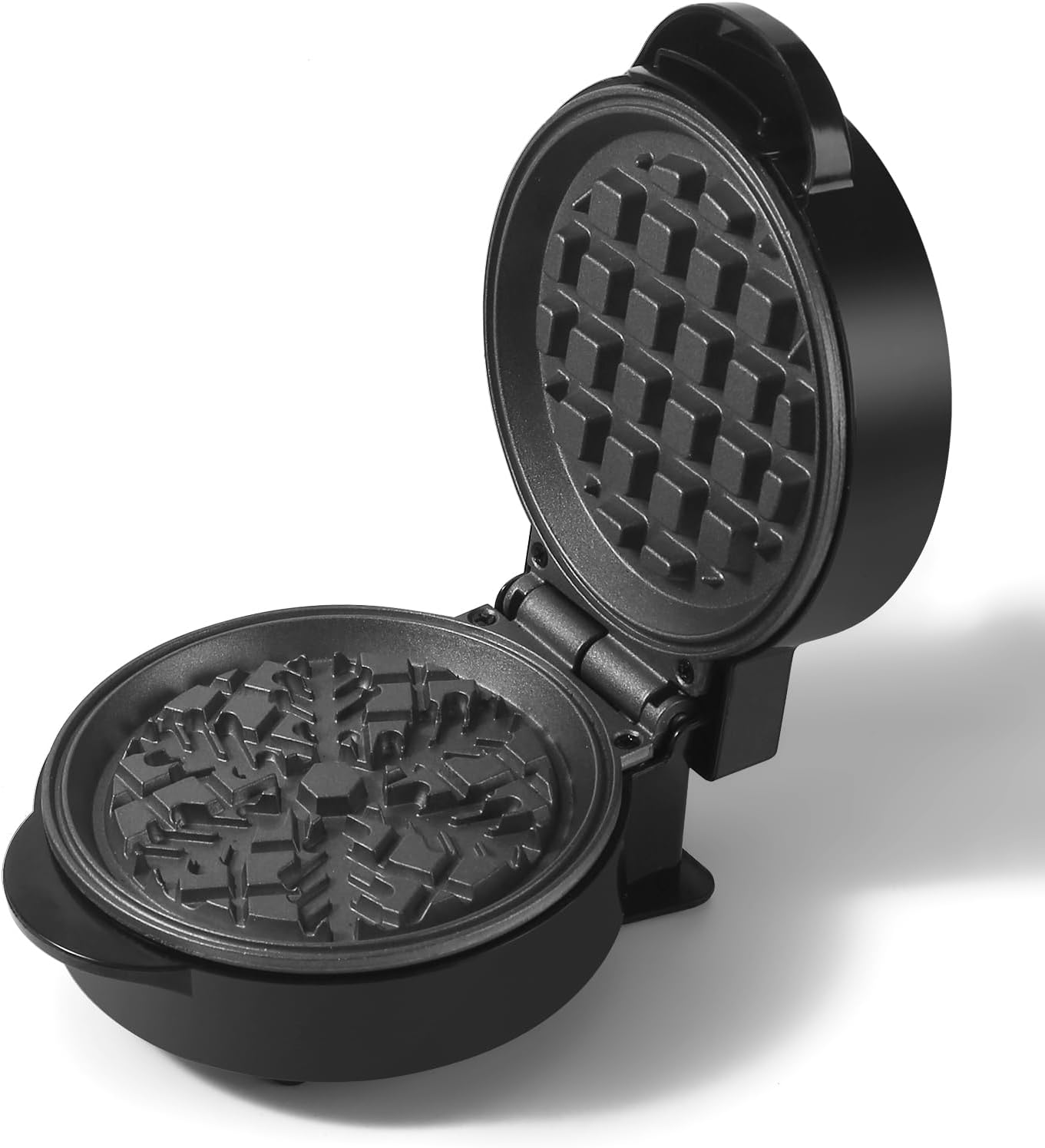 Small Snowflake Waffle Irons Non-stick, Breakfast Belgian Waffles, Mini Waffle Iron Make Waffle in Minutes, United States
