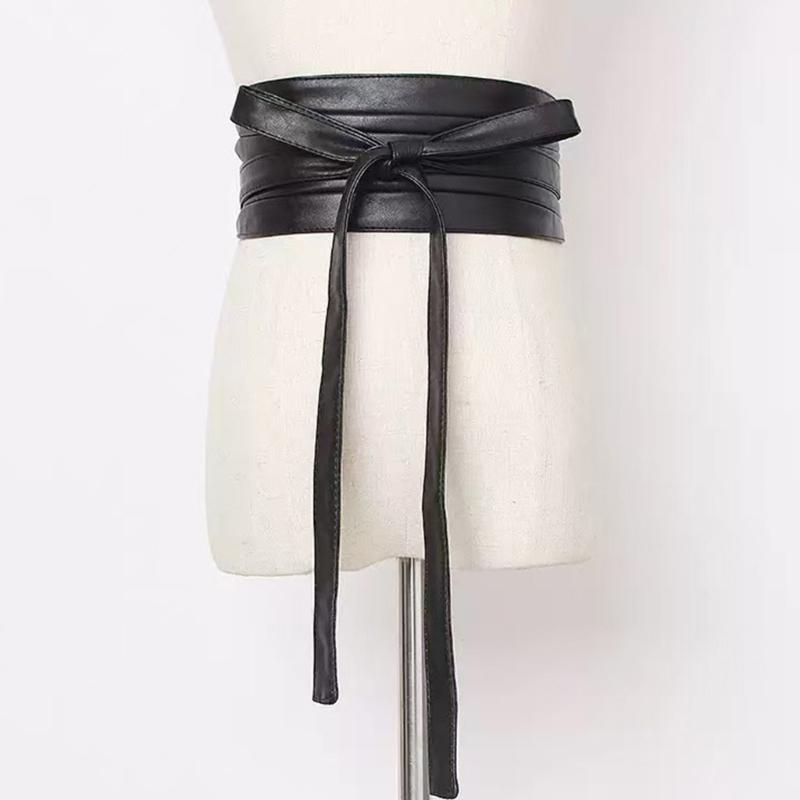 Stylish Wide PU Leathers Belt Adjustable Size for Perfect Fit Comfortable Wear Enhances Waistline