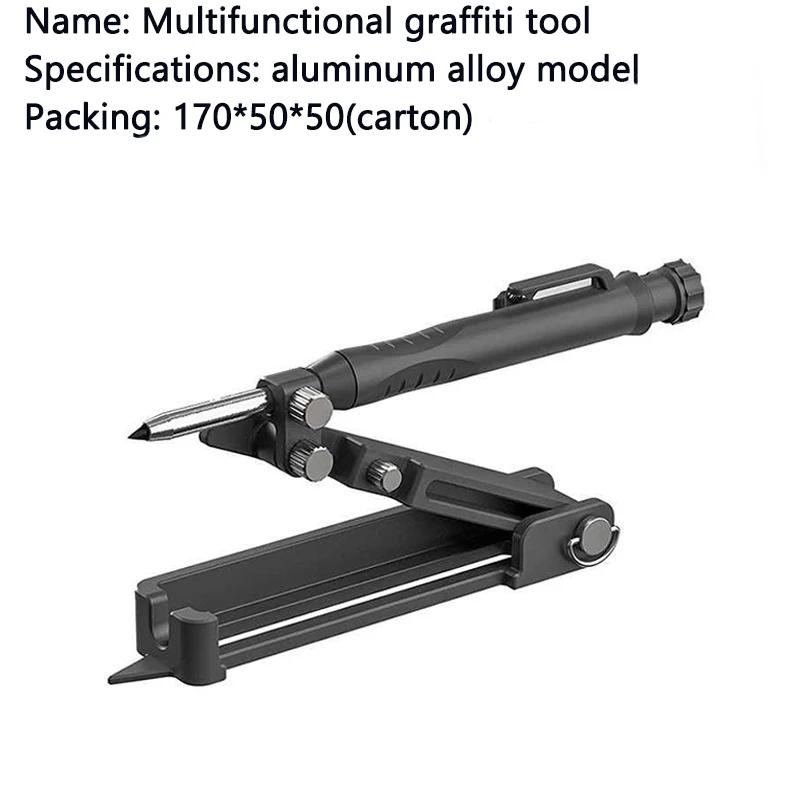 Multi-function Scribing Tool DIY Woodworking Adjustable Plastic/Metal Profile Scribing Ruler Contour Gauge Scribe Compass Tool