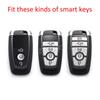 Carbon Fiber Car Smart Key Fob Chain Cover Case for Ford Bronco Ranger Fusion F150 Explorer Kuga Edge Ecosport Lincoln Nautilus