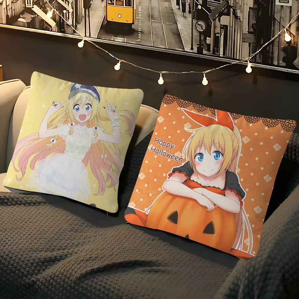Anime Nisekoi-I Pillow Case Removable Washable Cushion Cover – All-Season Soft Linen