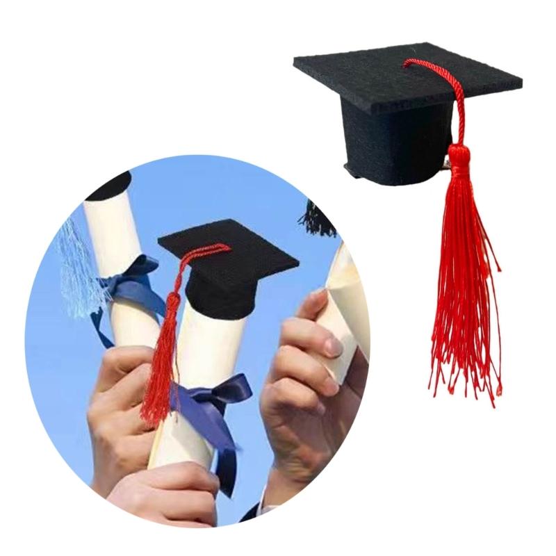 Stylish Graduation Hat Hair Clip Accessory Easy To Use Hair Clip Personalized Duckbill Clip for Headwear Enthusiasts