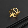 Anniyo Ankh Ring Women Girls African Egyptian Cross Charm Finger Ring Jewelry Stainless Steel Egypt Hieroglyphs Nile Key #249321