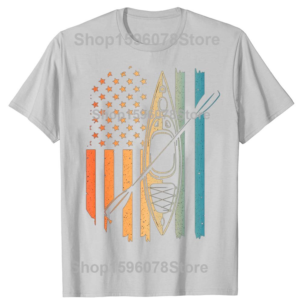 Funny Kayak Design for Men Women Kayaking Kayaker T Shirts Summer Graphic Cotton Streetwear Short Sleeve Gifts Tshirt Men