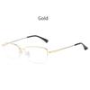 New Business Half-Frame Sqaure Myopia Glasses for Men Women Ultralight Anti Blue Light Finished Prescirption Eyewear Gafas