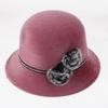 Imitation Fur Topper Hat Solid Color Woolen Bucket Hat Fashion Fisherman Hat  Church