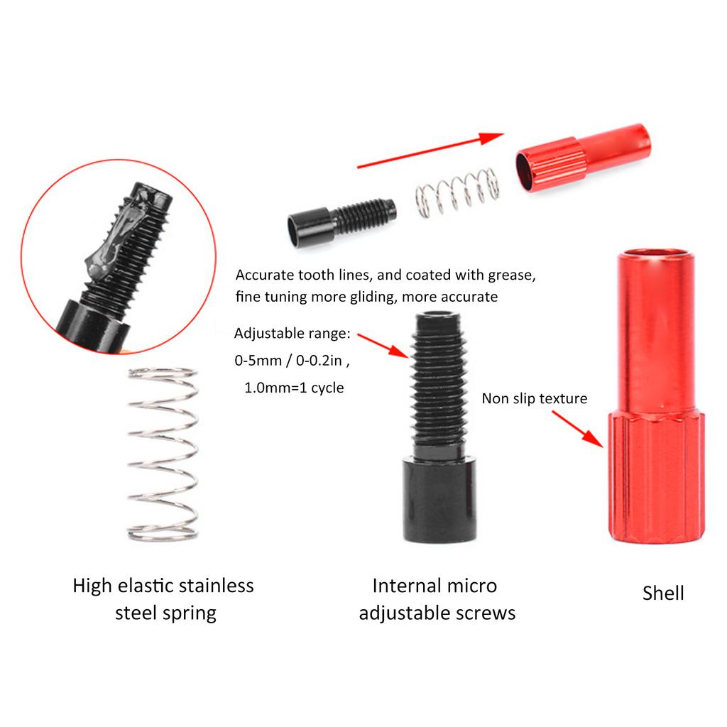 2pcsCelsiusset       Screws Anodizing Bike   D ailleur Regulator Screw