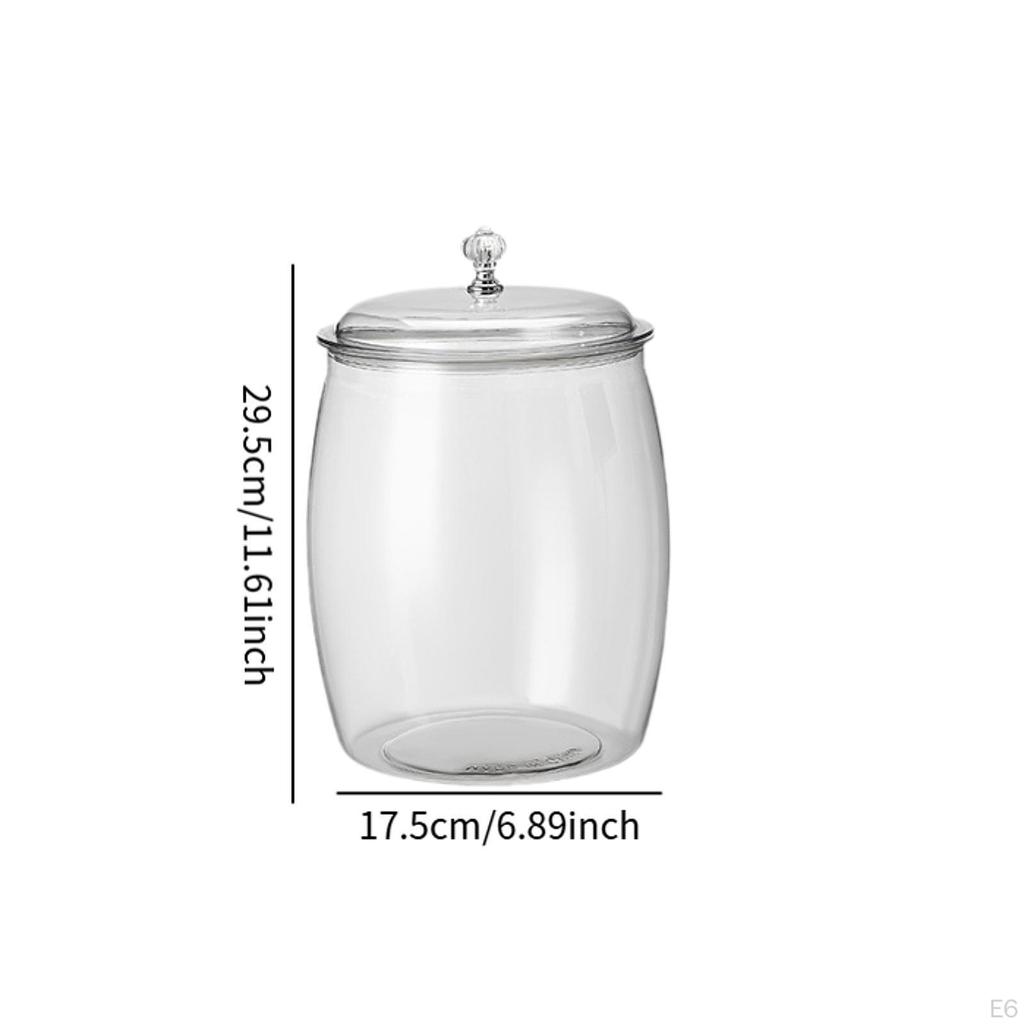Airtight Jar Kitchen Food Container Flour Canister Reusable Sealed Clear Pantry for