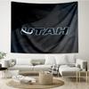 Utah Print Tapestry, Backdrop, Easy Setup, Ideal for Bedroom, Office & Living Room, with Aesthetic Wall Hanging Decor.