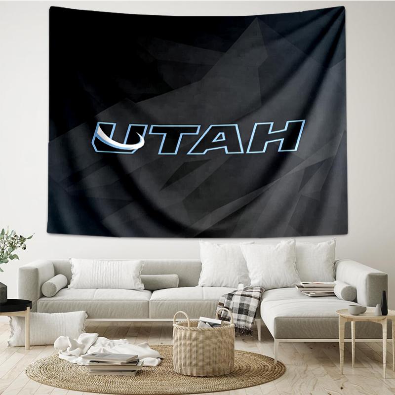 Utah Print Tapestry, Backdrop, Easy Setup, Ideal for Bedroom, Office & Living Room, with Aesthetic Wall Hanging Decor.