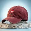 Unisexs Denmark Baseball Cap with I Love Denmark Print  PVC Coated Unisex Dad Hat for Golf Casual  Outdoor Use