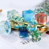 1PC 6 Size 20/25/35/40/50/60mm Mould Transparent Silicone Square Mold Epoxy Resin Molds for DIY Jewelry Making Tools