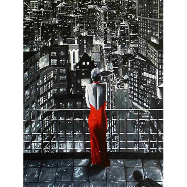 Plný kulatý čtverec Červená růže Diamantová malba 5D květinová diamantová mozaika výšivka Křížkový steh Pryskyřice kamínky Obraz Nástěnné umění