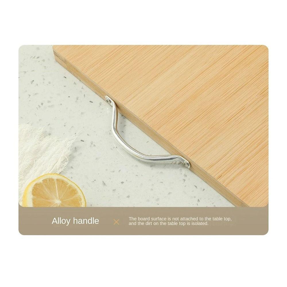 Rectangle Bamboo Chopping Board with Handle Butcher  Chopping Blocks Tool Wooden Tray  Home Use