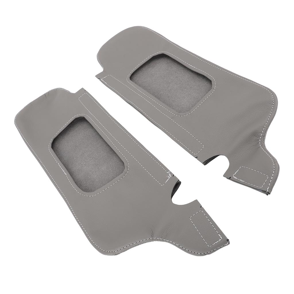 2Pcs Sun Visor Protector Cover PU Leather Stylish Look Scratch Resistant Sun Visor Replacement