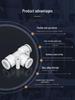 T-Type Pneumatic Quick Connect Fitting, 3-Way, PU Sizes 4-16mm