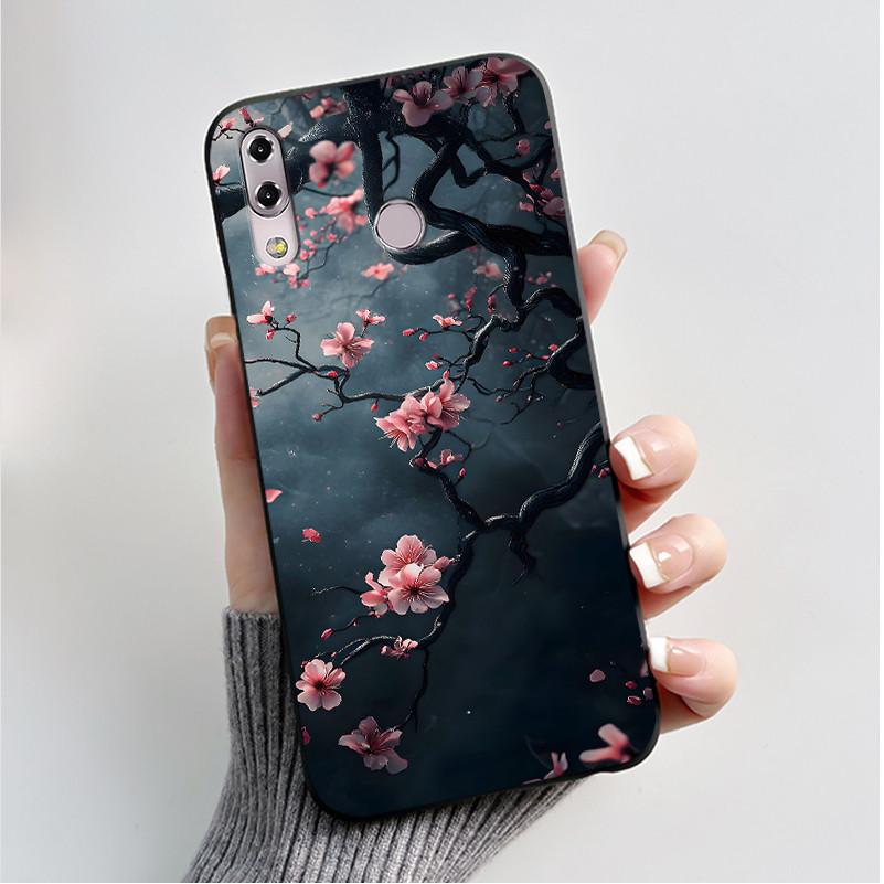 For Asus X00QD ZenFone 5 ZE620KL / Asus Z01RD ZenFone 5Z ZS620KL Case Fashion Butterfly Flowers Soft Silicone Black Phone Casing Asus Zenfone 5z ZS620KL