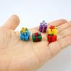 5 Style 30 PCS Miniature Resin Presents Boxes Colorful Micro Holiday Presents for Crafts Festival Tabletop Decors