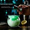 Triangle Base Ball Martini Cocktail Glass Double Layer Molecular Cocktail Glass  Party Drinking