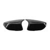 Rrview Mirror Covers, ABS Protective Cover for  0S 201  Q60 QX30 2016 UP, with   Fit, Sy Installation, Glossy Black