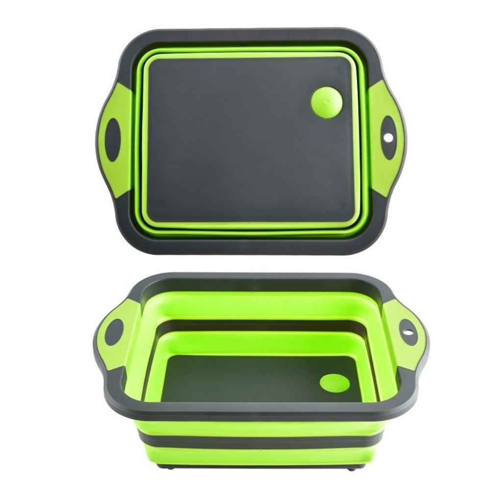 With Colander Collapsible Sink Space Saving Folding Chopping Board  Kitchen Storage