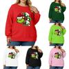 Women's Fashionable Casual Plus-Size Long Sleeve Pullover Printed Sweatshirt