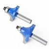 2-Piece Set of 8 Handle Rounded Corner Knives, Minzai Knife, Slotting Tool, Trimming Machine, Cutter Head Inverted R Angle Cutter, Edge Milling Cutter