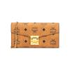 Patricia Visetos WOC Vintage Floral Compact Lightweight Flap Chain Clutch Shoulder Bag Women Wallet Brown Cognac MYLAAPA02CO001