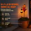Solar Powered Garden Decor Halloween Pumpkin Stake Light, Metal Decorative Stakes, IP65 Outdoor Decorations Waterproof LED Landscape Lamp for