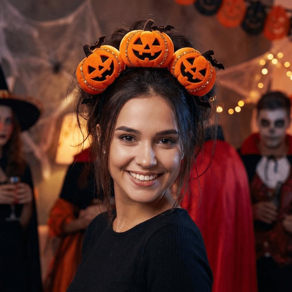 Creative Halloween Headwear Funny Holiday Headdress Personality Pumpkin Headband Costume Party