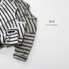 Unisex Kids Striped Long Sleeve T Shirt Children Casual Bottoming Top