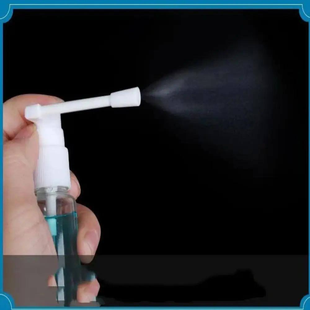 5PCS Portable PET Nose Water Sprayer Transparent Roatation Oral Medicine Spray Bottle Empty Bottle Rotatable