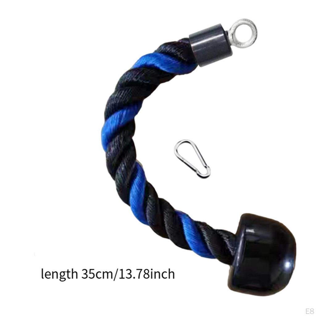 Single Grip Tricep Rope Durability Heavy Duty for Push Down Shoulder Forearm Black