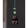 Zodiac Tiger Wooden Phone Charm & Key Chain: Cultural Night Market Souvenir