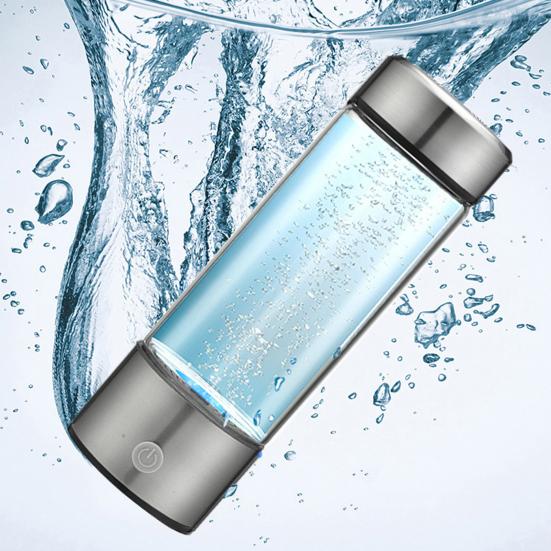 1 Set Hydrogen Water Cup Portable Hydrogen-Rich Water Ionizer Quick Electrolysis Water Bottle for Travel Exercise