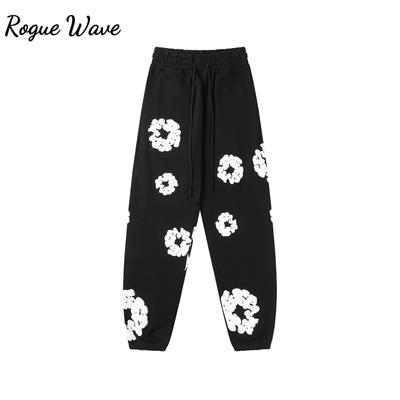 RogueWave Παντελόνι με Αμερικάνικο Στυλ με Εκτύπωση για Άνδρες Γυναίκες 100% βαμβακερό Μοντέρνο Αθλητικό Παντελόνι Στυλ High Street