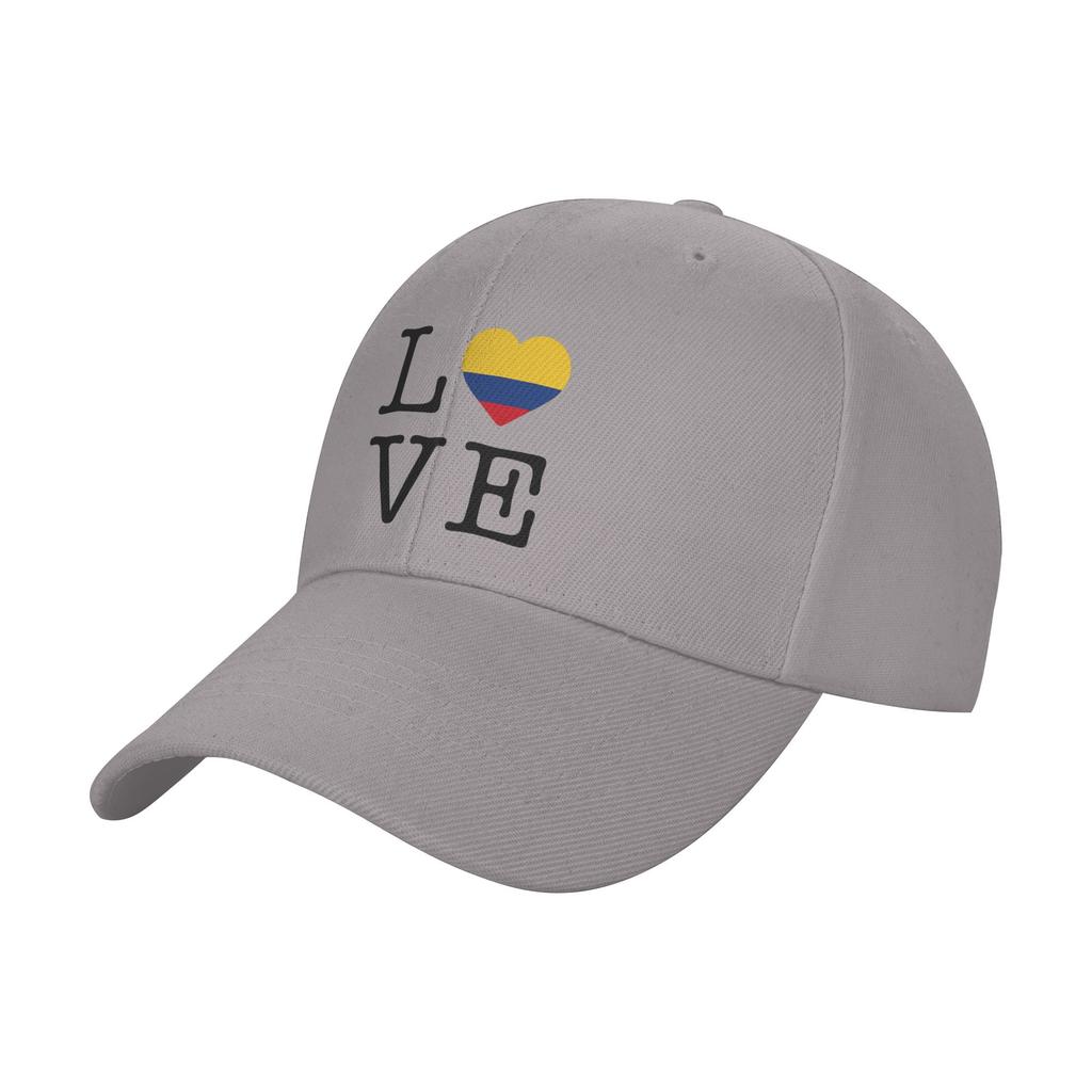 Casquette de Baseball Je t'aime Colombie Style Urbain Chapeau Trucker Été Femme Unisexe Sports d'Extérieur Casquettes de Baseball