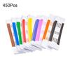450Pcs Money Band Bundle 9 Color Self-Sealing Cash Straps Denomination Sorting Ideal for Banks Retail Hospitality