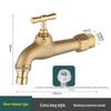 TLXT Heavy-Duty Brass Anti-Freeze Outdoor Faucet with Washing Machine Spout