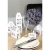 10 White DIY Houses 19 X 5.5 X 4.5 Cm