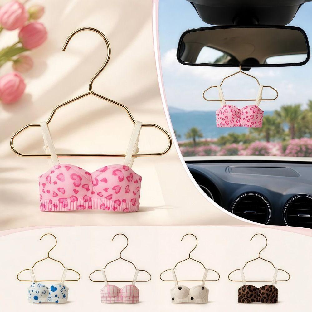 Underwear Shape Small Bra Car Mirror Pendant Rearview Mirror Pendant  Vehicle Interior Decor