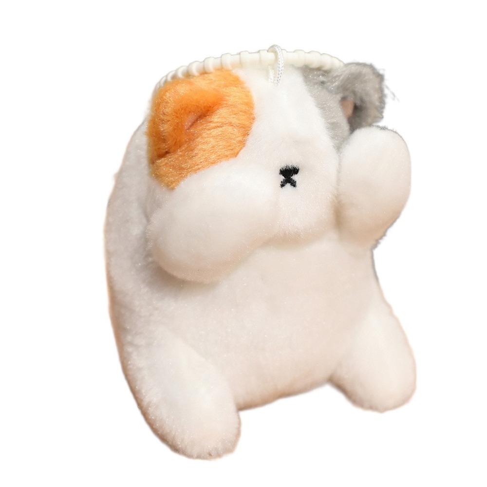 Stuffed Shy Cat Dog Keychain Funny Plush Doll Pendant Capybara Plush Pendant  Kid Boys style 6