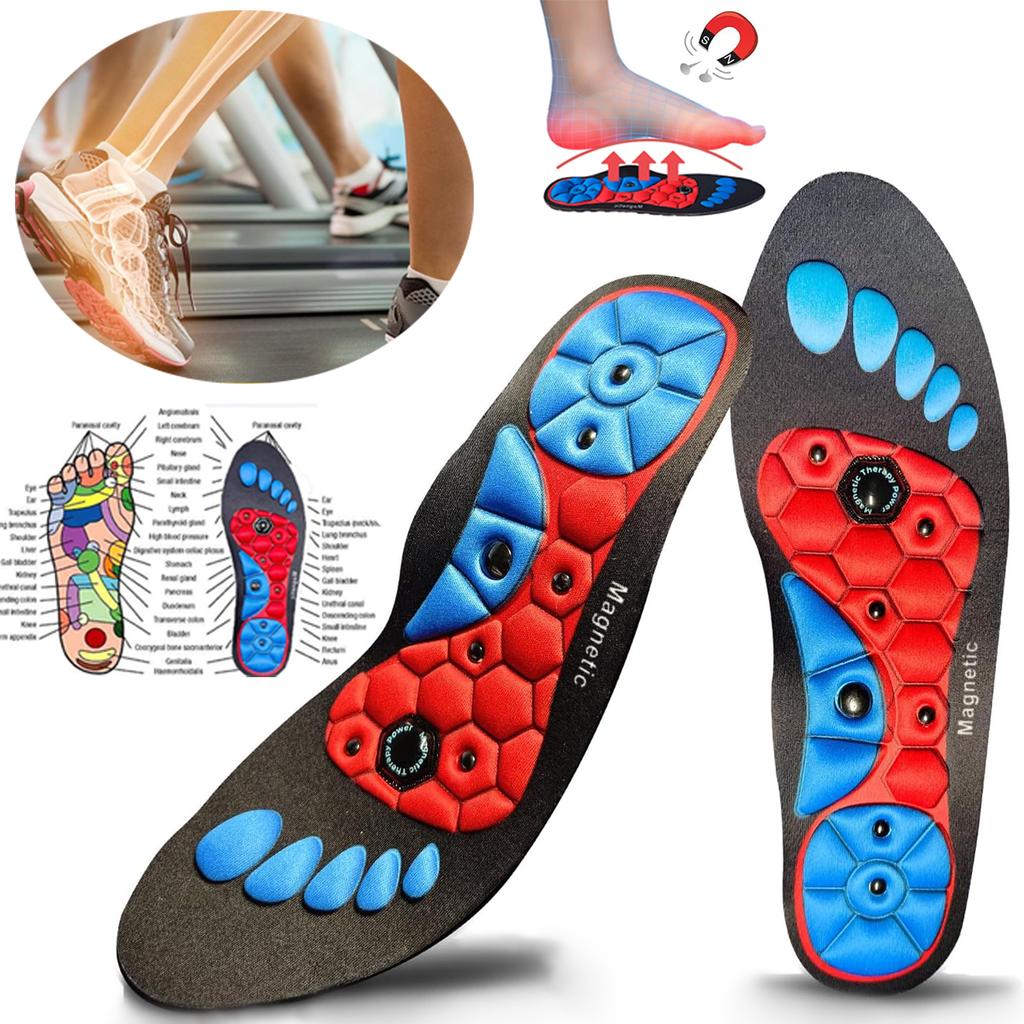 1 Pairs Magnetic Therapy Foot Massage Sports Insoles Weight Loss Slimming Acupressure Insole Anti-fatigue Health Care Shoe Pads