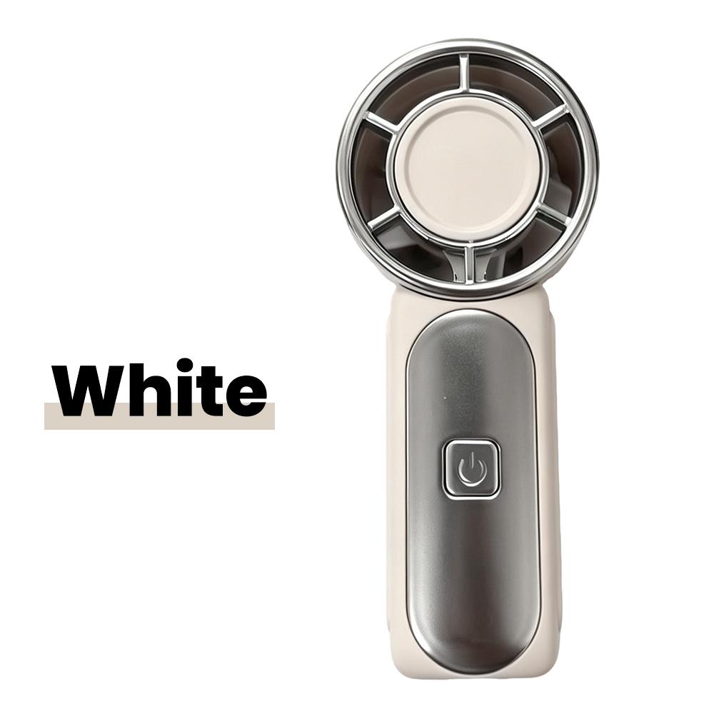 Portable Mini Handheld Fan With LED Display USB Rechargeable High Speed Desktop Turbo Fan For Outdoor Travel Camping Home Office