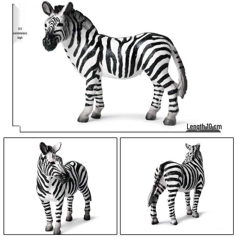 Animal Model Set: Lion, Tiger, Elephant, Panda, Giraffe, Hippo, Rhino, Sheep