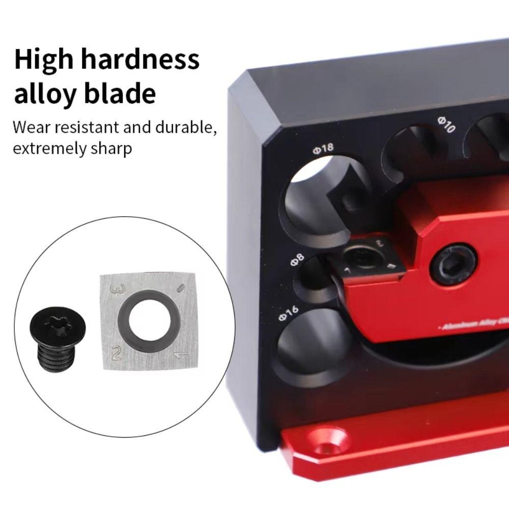 8 Holes Dowel Maker Jig Adjustable Wear Resistant Dowel Cutter Plate Aluminum Alloy Precision Electric Drill Milling Dowel DIY