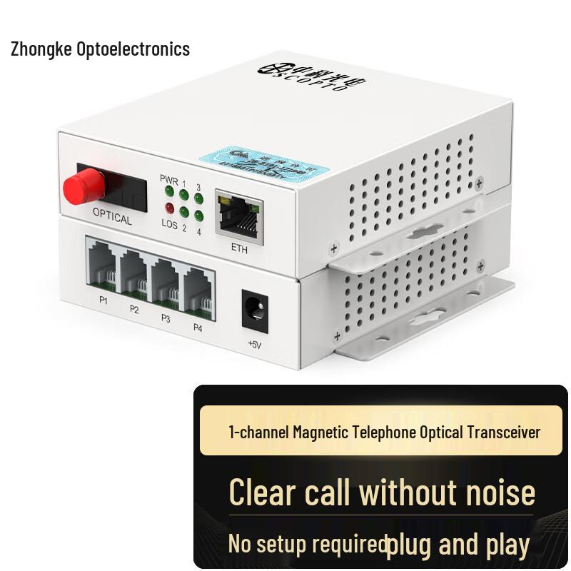 

Zhongke Optoelectronics Magneto Phone Fiber Transceiver FC Interface